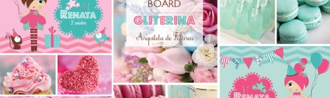 Inspiration Board Bonequinha de Luxo Gliterina Glamour | Arquiteta de Fofuras