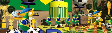 Festa Fuleco | Decoração festa infantil Copa do Mundo Futebol | Arquiteta de Fofuras